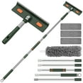 thumbnail image 1 of Window Squeegee Cleaner Tool, 4 in 1 Rotatable Window Cleaning Squeegee Kit with Extension Pole and Duster, 67'' Window Washing Kit for Home Mirror Car Glass with 3 Replaceable Cloth Strips, 1 of 9
