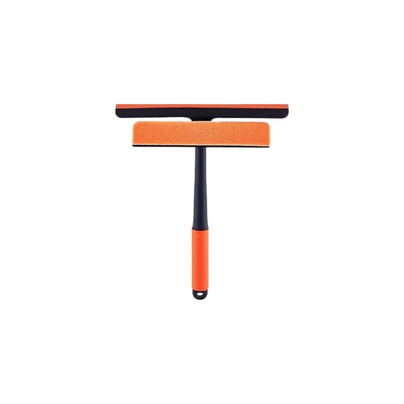 Window Squeegee Glass Cleaner Tool with Long Handle for Shower Doors Mirrors and Windows No-Disassembly Cleaning for High-Rise Buildings Double-Sided Wiper for Tiles and Car Windshields