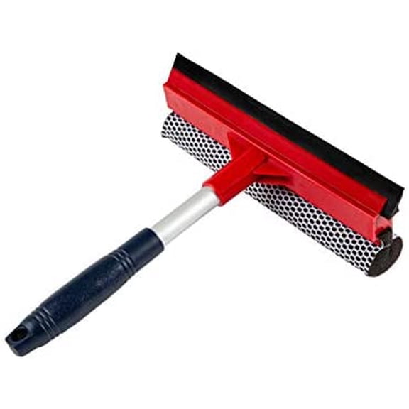 Window Squeegee for Window Cleaning, Window Cleaner Tool for Car Windshield, Shower Door, Boat | 2-in-1 Mini Squeegee for Home | Windshield Squeegee Kit for Car Windows