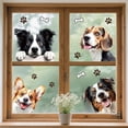 thumbnail image 1 of Window Static Cling Decal Sticker Double-Sided Large Glass Car Windows 1 Sheet Peek-a-Boo Dogs 47.2"x11.8" Waterproof Removable Window Decal, 1 of 7