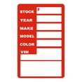 thumbnail image 1 of SSWBasics Window Stock Sticker - Red - 100 Pack, 1 of 1