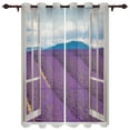 thumbnail image 1 of Window Street Flowers Curtains For Living Room Kitchen Bedroom Bathroom Windows Treatment Decoration Luxruy Window Curta, 1 of 6