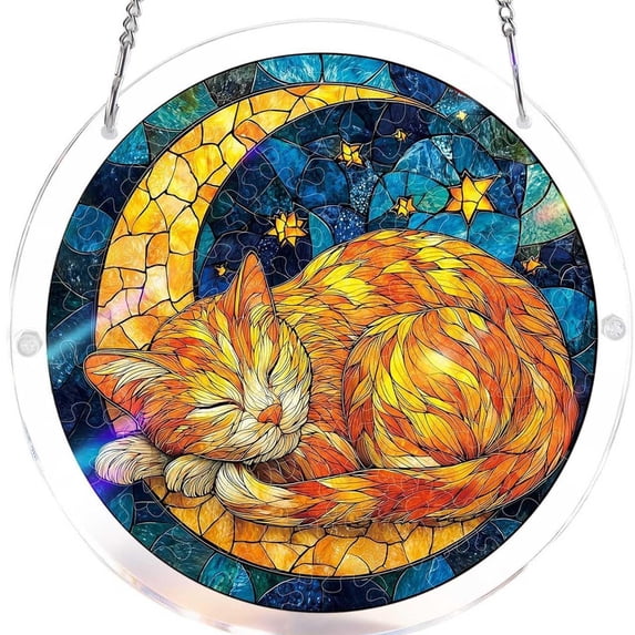 Window Sun Catcher Puzzle, 2D Acrylic Colorful Spring Birds, 83 Pieces
