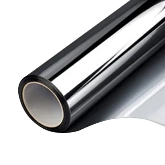 Window Sunscreen Insulation Film, 19.7*78.7 Inch Electrostatic Glueless Solar Film, Blocking Heat Control One-Way Privacy Glass Film, Household Balcony Window Tint, 1Pcs (Magical Black)