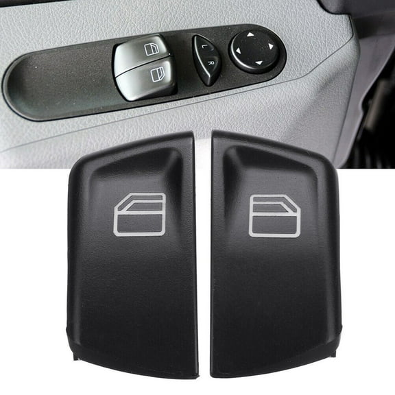 Window Switch Button Cap for Mercedes Van W639 Sprinter 906 - 2 Pack