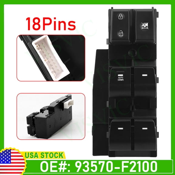 Window Switch Driver Side Power Master Control Fit For 2017-2020 Hyundai Elantra