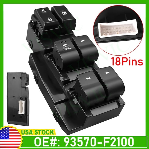 Window Switch Driver Side Power Master Control Fit For 2017-2022 Hyundai Elantra