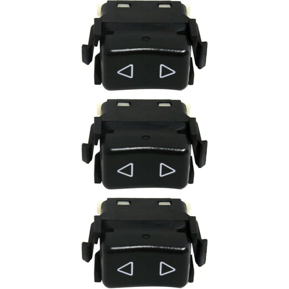 Window Switch For 86-91 944 92-95 968 1-button Set of 3 Front Left & Right Side