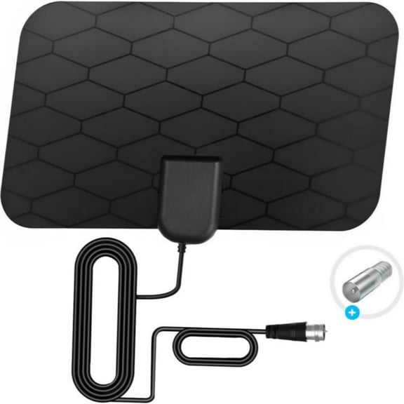 Qiyuntong Christmas special style Thin Film Patch Outdoor TV Antenna, Set with Accessories, 15 Mile Reception Range, 5 Count