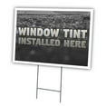 thumbnail image 1 of Window Tint 18" X 24" Yard Sign & Stake | Advertise Your Business | Stake Included Image On Front Only | Made in The USA, 1 of 3