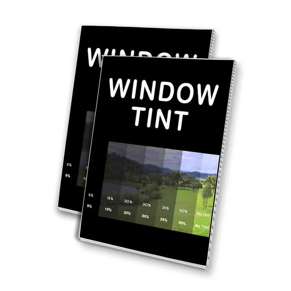 Window Tint (24" X 36") 4mm Corrugated Plastic Panel, Graphics Applied To 1 Side (Pk of 2)