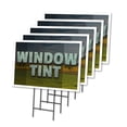 thumbnail image 1 of Window Tint 5 Pack Of 18" x 24" Yard Sign & Stake | Advertise Your Business | Stake Included Image On Front Only | Made in The USA, 1 of 3
