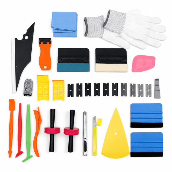 Window Tint Kit Car Window Tint Wallpaper Tools Pro Vinyl Wraps Applicator Tool Kit for Car Wrapping Installation