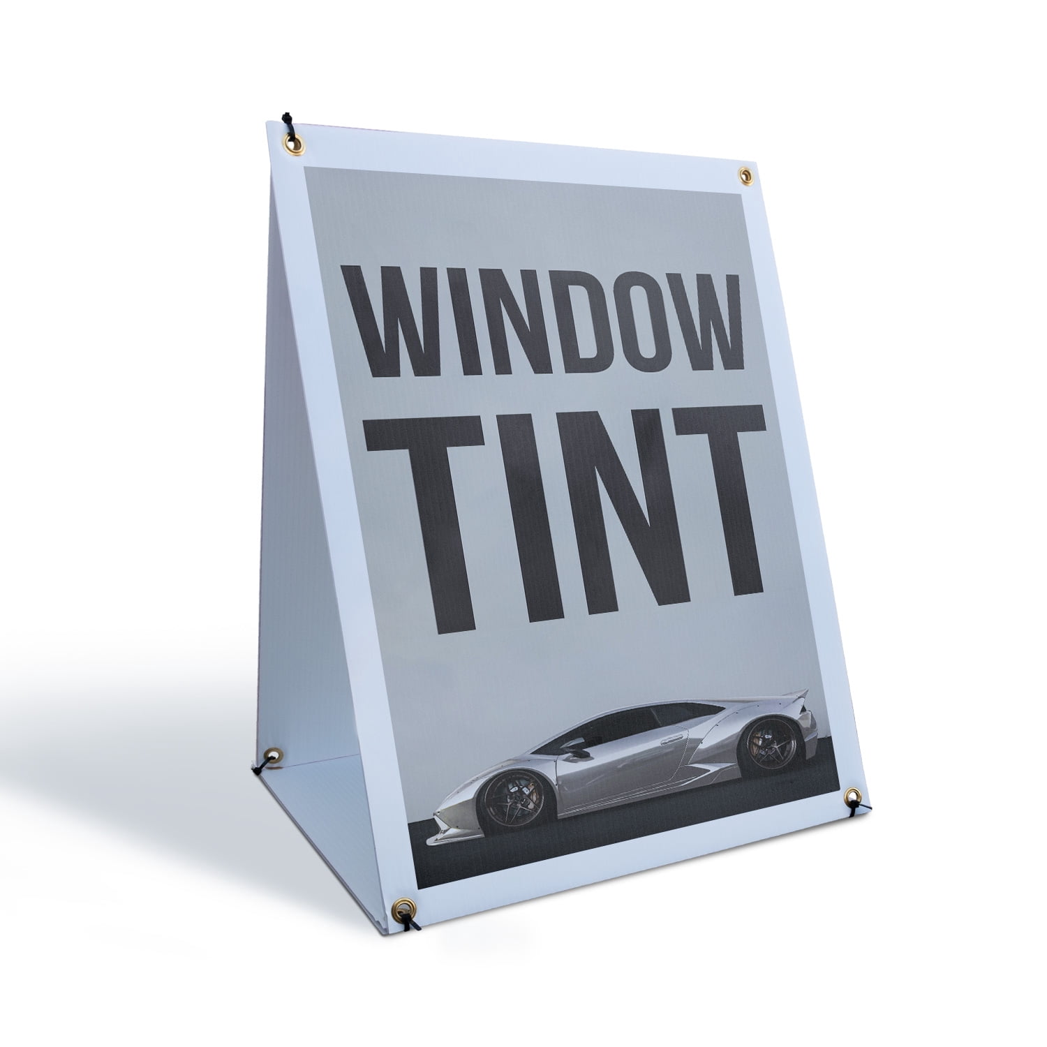 Window Tint Sidewalk Sign 24 Inch x 36 Inch A-Frame Images On Both ...