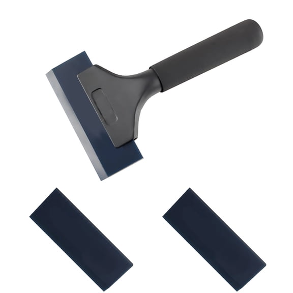 Window Tint Squeegee with Long Aluminum Handle, include two 5.1 in Replacement Rubber Blades, Sturdy Tint Tools for Car Film Application