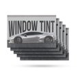 thumbnail image 1 of Window Tint Vinyl Decal 5 Pack of 24 Inch x 36 Inch Weatherproof Heavy-Duty Adhesive Backing | Sun Protection, Auto Maintenance, Professional Services | Made in USA, 1 of 6