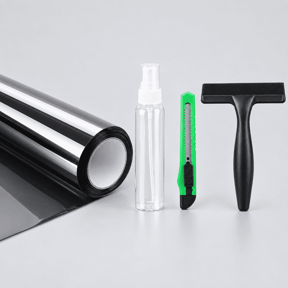 Window Tint for Home, One Way Window Film, Black Silver