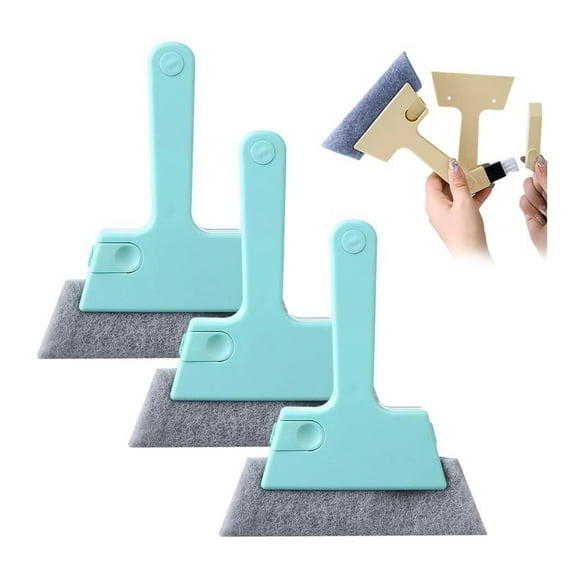 Window Track Cleaner, 2025 New Window Cleaning Brushes, Window Groove Cleaning Brush Tools Set, Hand-held Crevice Cleaning Brush for Window Slides and Gaps (3packs)