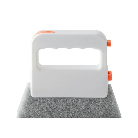 Window Track Cleaner Brush 2025 | Handheld Slot Cleaning Tool for Window Rails, Door Tracks, Sills | Washable Replaceable Scouring Pad, Compact Grip, Deep Crevice Scrubber