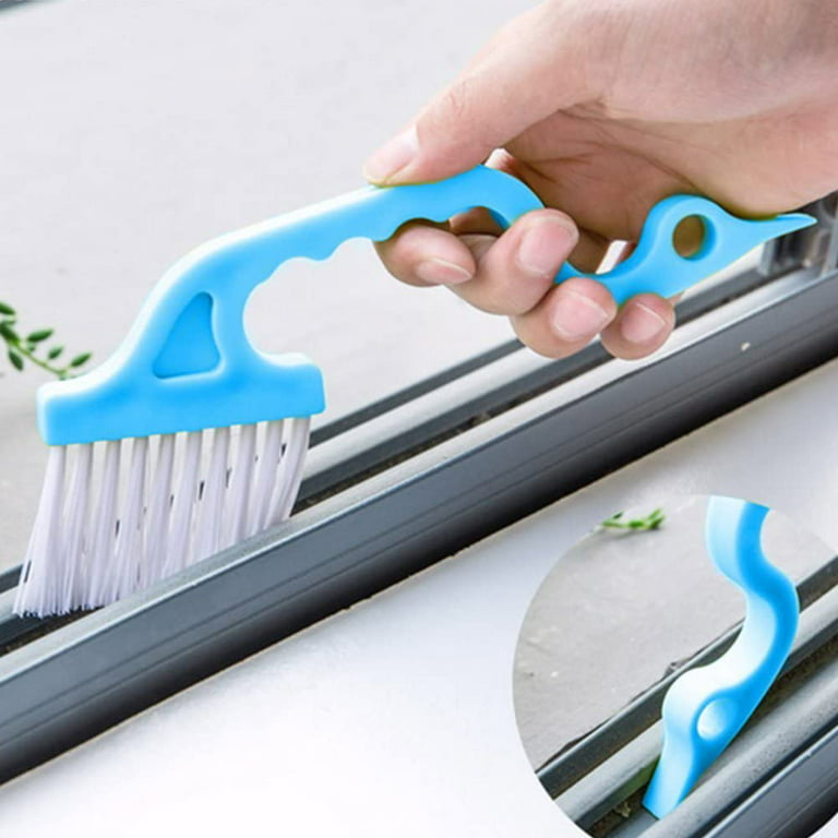 Crevice Brush Groove Gap Cleaning Brush Crevice Gap Cleaning Brush Tool  Long Handle Brush Window Track Cleaning Brushes