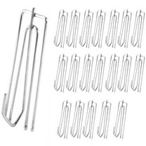 Window Treatment 4 Prongs Pinch Pleat Drapes Curtain Hooks 20pcs