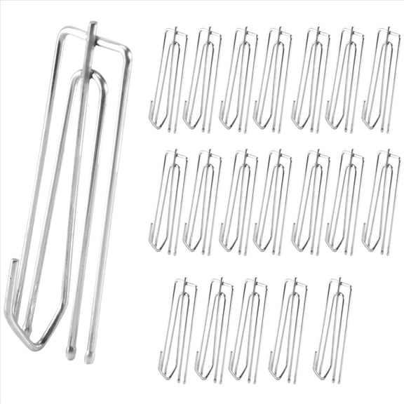 Window Treatment 4 Prongs Pinch Pleat Drapes Curtain Hooks 20pcs