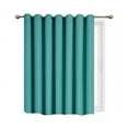 thumbnail image 1 of Window Treatment K100 Panel Thermal Insulated Top Grommet Blackout Curtains/Drapes for Bedroom, Living Room, Divider Room, Sliding Door Patio Extra Wide (1 Panel 100" wide X 84" long TEAL color ), 1 of 3
