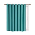 thumbnail image 1 of Gorgeous Home Linen Window Thermal Large Curtain for Sliding Door Blackout Panel for Patio & Hall Room Silver Grommets Teal Blue 1pc 100"x 84" Each, 1 of 5