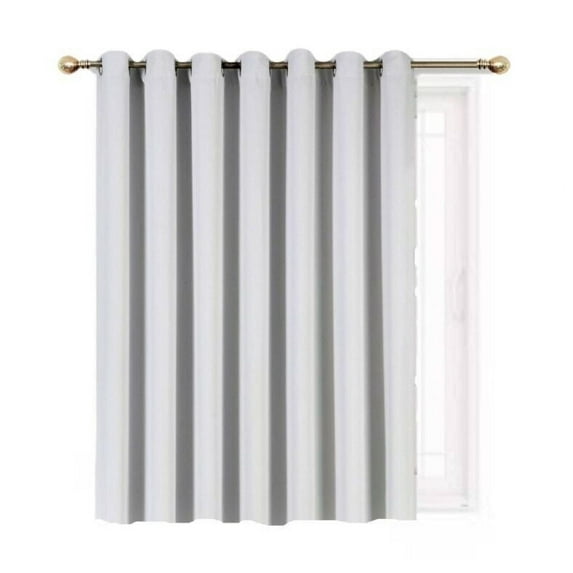 Window Treatment K100 Panel Thermal Insulated Top Grommet Blackout Curtains/Drapes for Bedroom, Living Room, Divider Room, Sliding Door Patio Extra Wide (1 Panel 100" wide X 84" long RED color )