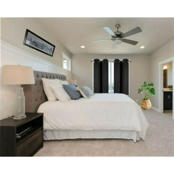 Window Treatment Short Panels Thermal Insulated Solid Grommet Blackout Curtains Drapes for Bedroom, Kitchen, Set of 2 Panels , 28 by 54 inch, Black k54