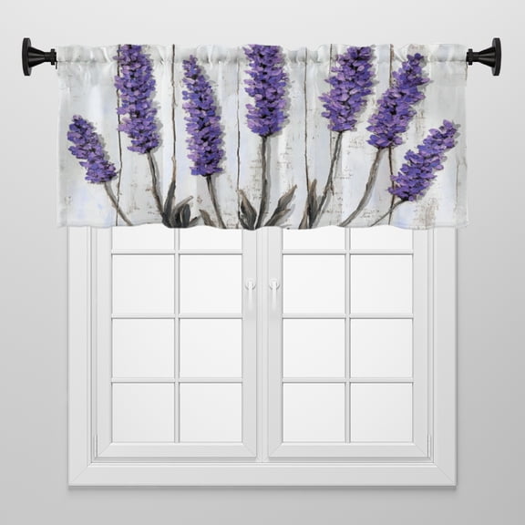 Window Treatment Tiers Solid Short Curtain for Small Window Bedroom 52 x 18 Inches, Gorgeous Neon - Lit Lion Window Treatments Valance for Living Room, 1 Panel