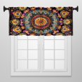 thumbnail interactive-video image 1 of Jinchan Moroccan Geometric Valance – 50x16 Inch, Light Filtering, Rod Pocket 1 of 2