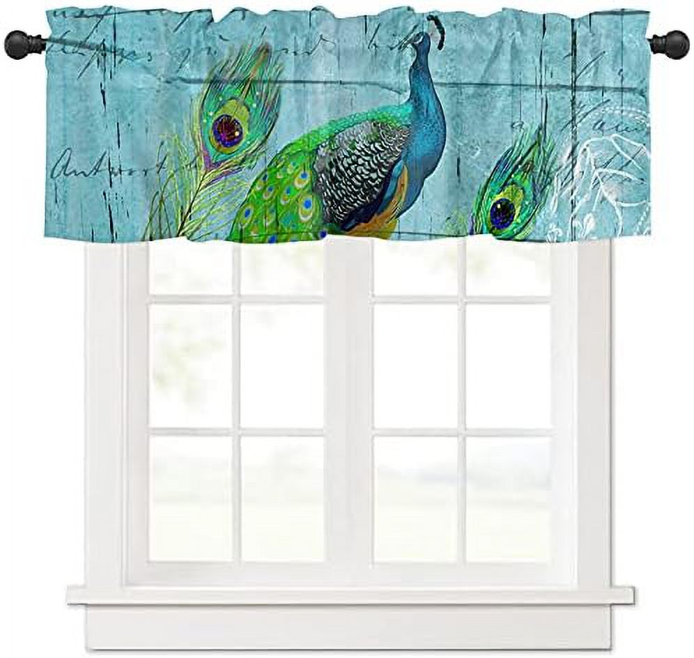 Window Treatments Curtains Valance for Living Room Beach Theme Ocean
