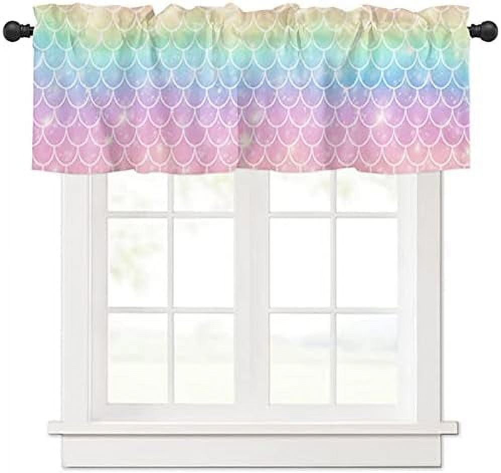 Window Treatments Curtains Valance for Living Room Beach Theme Ocean