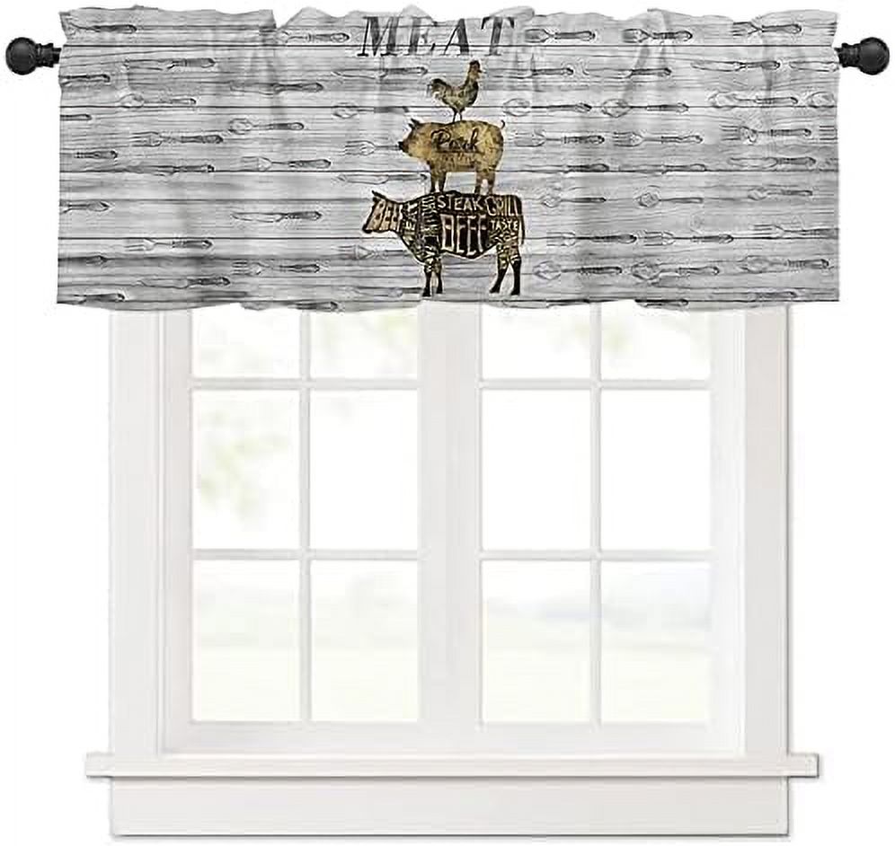 Window Treatments Curtains Valance for Living Room Farmhouse House