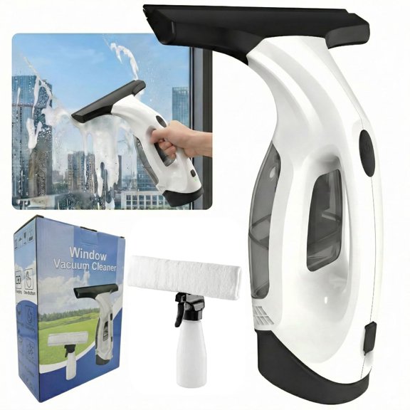 Window Vacuum Squeegee Cordless, 2000Pa & 2200mAh Electric Window Cleaner VT1