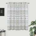 thumbnail image 1 of Window Valance 1 Panel Boho Valance Curtains for Kitchen Windows Rod Pocket Kitchen Valance for Home Decor, Navy, 52 x 15 Inch, 1 of 9