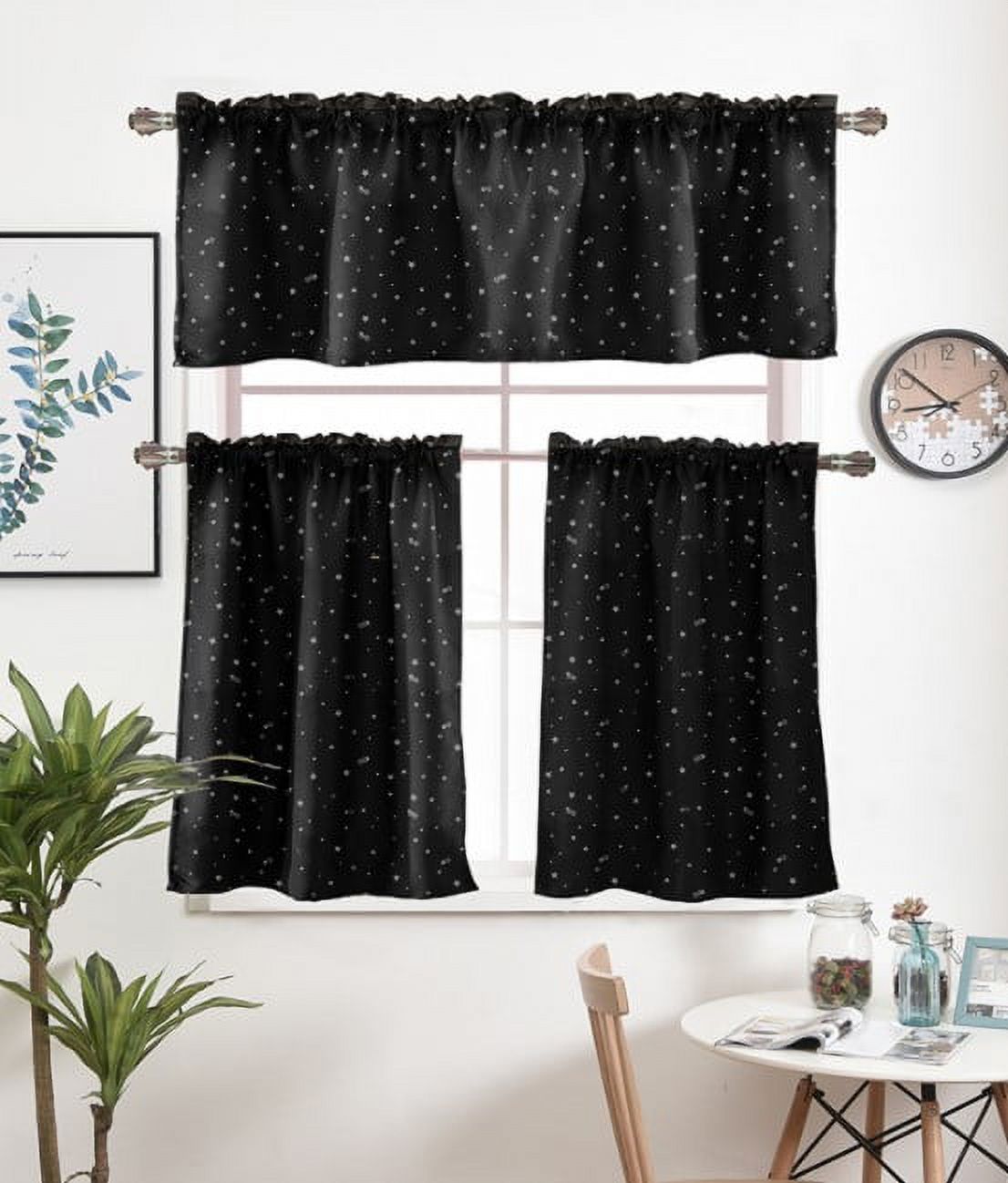 Window Valance Bedroom Blackout Short Curtain Farmhouse Window Curtain