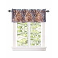 thumbnail image 1 of Window Valance for Kitchen,Christmas Candy Tree Gingerbread Farmhouse Rod Pocket Curtain Valances Short Curtains Drapes Panel,Winter Snow Scene Window Treatment Topper for Bathroom Bedroom,42x12IN, 1 of 9