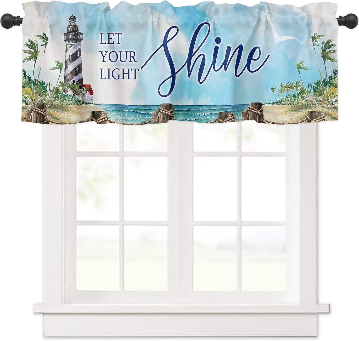 Photo inspiration: Picture Idea: Window Valance Light Filtering Window Treatment Lighthouse Beach Island