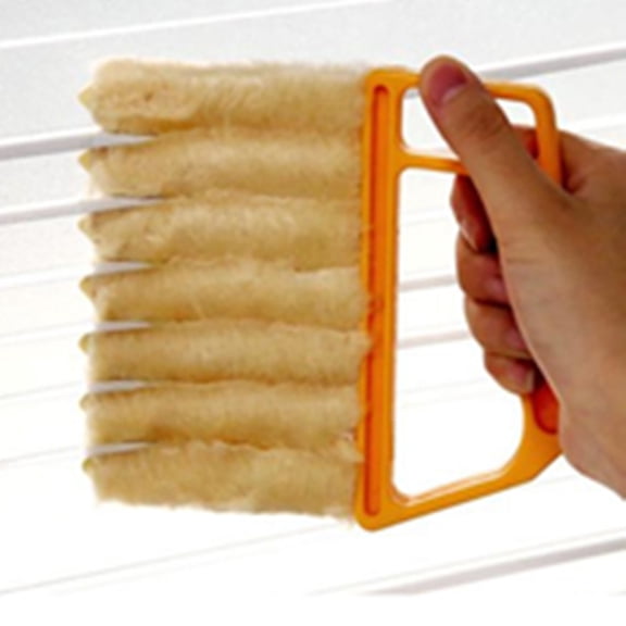 Window Venetian Blind Cleaner Duster Tool,Washable 7 Fingers Dusting Cleaner and Air Vent Cleaner,Shutter Brush,Blinds Air Conditioner Keyboard Fan Duster Dirt Housekeeping Tool