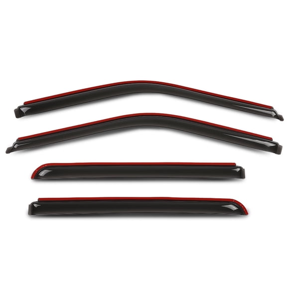 Window Vent Visor In-Channel Rain Guards Fit For Ford F150 Supercrew 2015-2025/Ford F150 Raptor SuperCrew 2017-2025