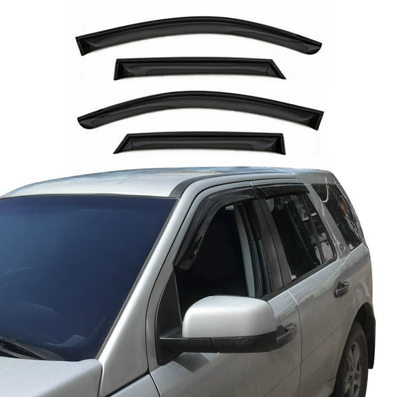 Window Visor Vent Rain Guard Deflector for Honda CR-V 2012-2016 Smoke 4 Pcs