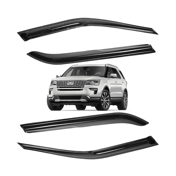Window Visors Fr Ford Explorer 2011-2019 Wind Deflector Vent Rain Guard Shield