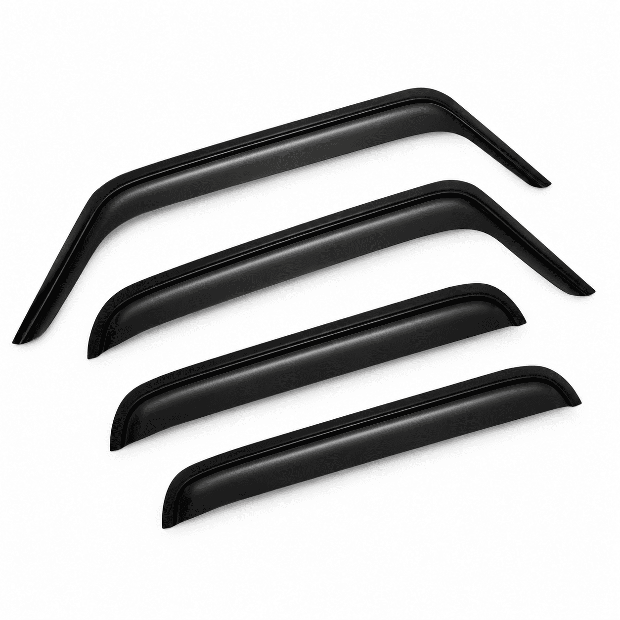 Window Visors Rain Guards For 2007-2018 Jk Un4-door - Walmart.com