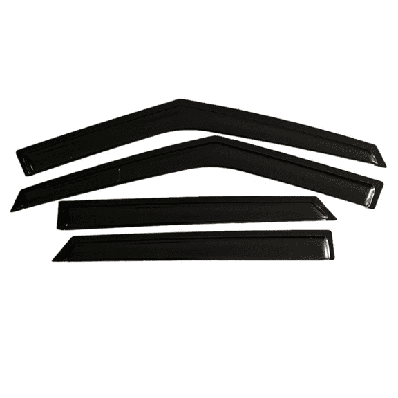 Window Visors Rain Guards For Ford Explorer 2020 2021 2022 2023, Window Visors Shield Window Deflectors Sun Wind Side Vent Rain Guard Tape Sun Rain Shades Window-4 Pcs-black-A