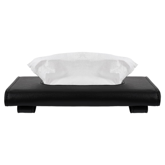 NIAIZEK Black PU Rectangular Tissue Box for Car Interior, Car Accessory, 1 Set