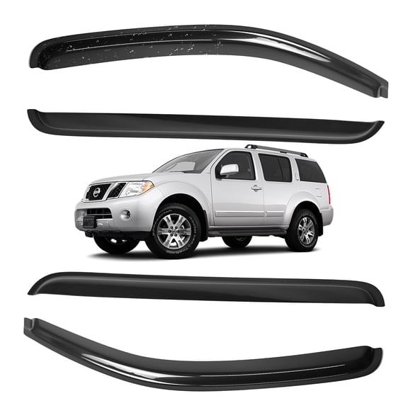 Window Visors Vent Fits 2005-2012 Nissan Pathfinder Sun Rain Guard Shade US US