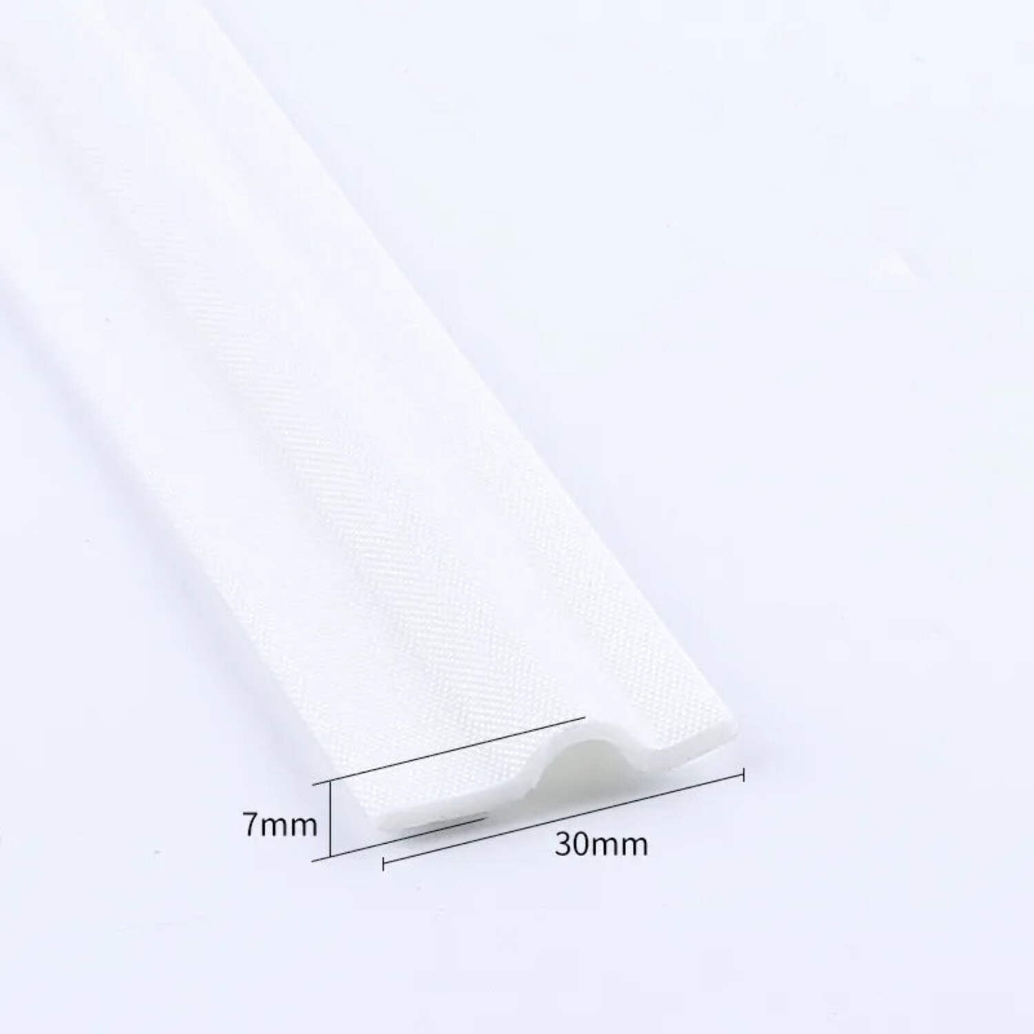 D-Shape Foam Weather Stripping - 8.2FT High Elasticity Door & Window Seal Tape (White, 2 Rolls)