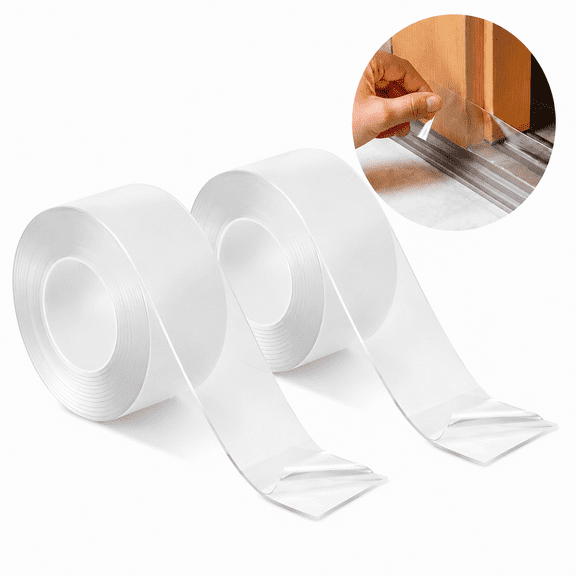 Window Weather Sealing Tape, 2Pack, 2 in x 33 ft Per Roll, 20 Mil Thick Sealing Tape for Window AC Units, Frames and Door Gaps